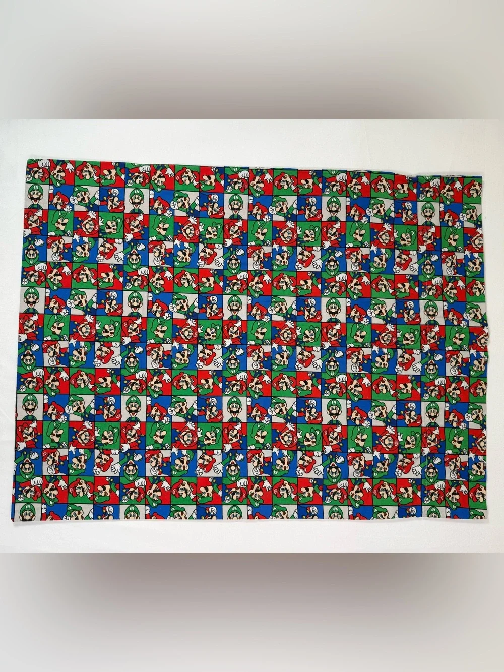 NINTENDO Super Mario Luigi Standard Pillowcase Handmade Gamer Video Game  Retro